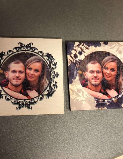 Fa hűtőmágnes képpel