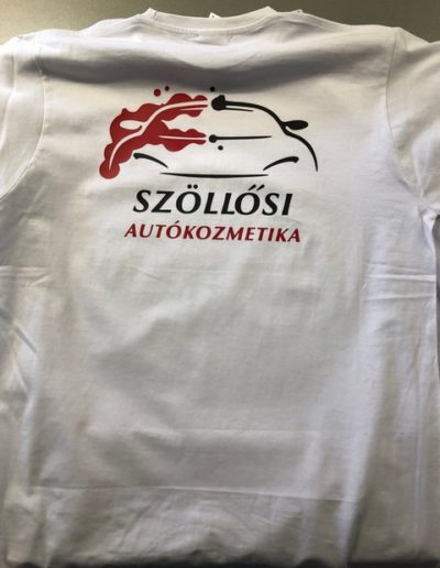 Szöllősi Autókozmetika céges póló